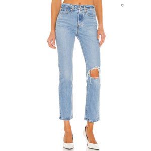 Wedgie Straight Ankle Jean - Size 24 x 27 - Tango Fray